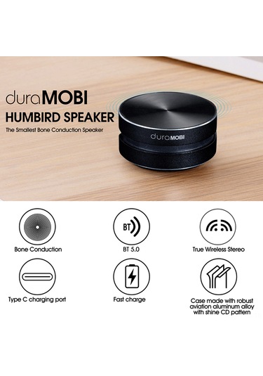 Geeksen Kablosuz Bt 5.0 Kemik İletimli Hoparlör - Taşınabilir Mini Ses Kutusu, 3w Güç, Type-c Şarj