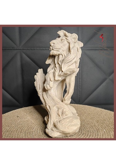 Aslan Kral Heykel Dekoratif Obje Ve Biblo, Masa Dekorasyonu