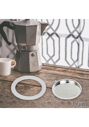 Maoyaya Suntek 3 Fincan Moka Pot Kahve Makinesi, Sızdırmazlık Halkaları Ve Filtre Aksesuarlar 3 Kupa İçin