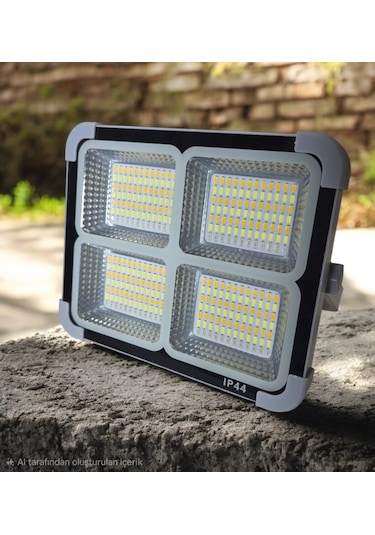 Begin 200w Taşınabilir Ledli Projektör Güneş Enerjili Powerbank Özellikli
