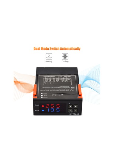Mufunye Sht2000 Akıllı Sıcaklık Nem Kontrol Cihazı - Isıtma/soğutma/nemlendirme/kurutma - 0.3 C Doğruluk - Ac 110-220v