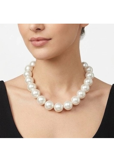Soft Elegance İnci Kolye Çok renkli