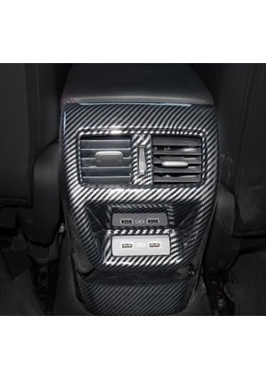 Honda - Cıvıc Fe1 2022+ Uyumlu Arka Klıma Panel Kaplama - Karbon