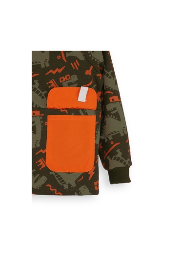 Denokids Kaykay Dino Erkek Çocuk Sweatshirt - Kahverengi