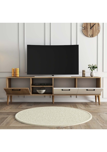 Mezza Exxen 1585 Ahşap Ayaklı Tv Ünitesi 180 CM