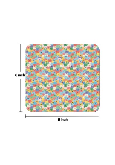 Cat Desenli Mouse Pad 20x22.5cm, Kaymaz Rubber, Suya Dayanıklı-a9