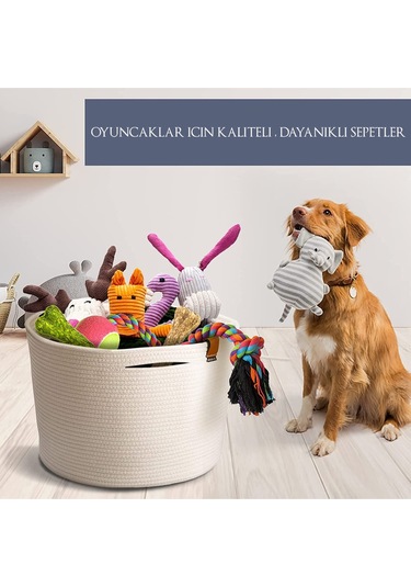 Camatschua Büyük Boy Sepet Beyaz