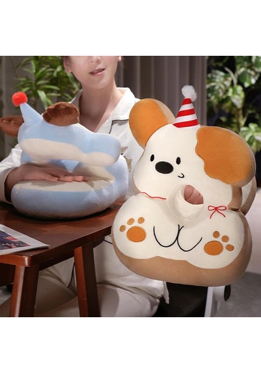 Homyl Ofis Masası Yastık Seyahat Yatak Odası Kanepe Için Çok Kahverengi Kulaklı Battaniye