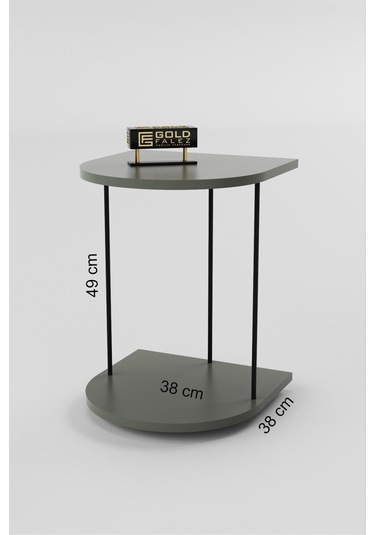 Yan Sehpa Tekerlekli Servis Sehpası Hnd Oval Efes Çok Renkli