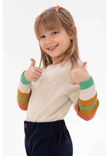 U.s. Polo Assn. Kız Çocuk Krem Kazak /triko 50297224-vr071 Krem