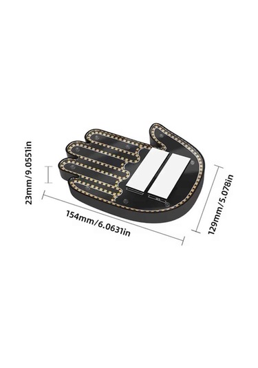 Bfs Led Işık El İşareti Araç Camı İçin Uzaktan Kumandalı Çok Renkli