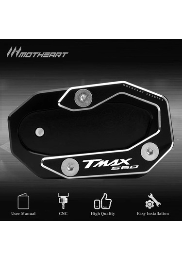 Dashanshop Yamaha Tmax 560 Tech Max 2020-2023 Altın Cnc Ayaklık Pedi Yumuşak Zemin Destek Plakası