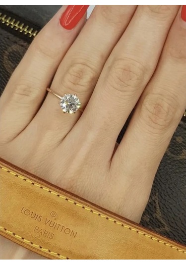 Xuping Taşlı Kadın Yüzüğü - Medikal Alaşım - Altın Kaplam 179717274 Diğer