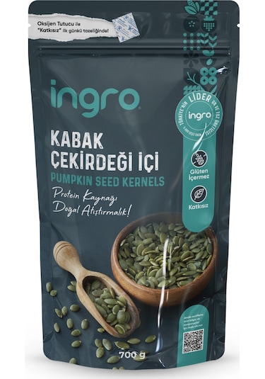 Ingro Glutensiz Kabak Çekirdeği içi 700 G
