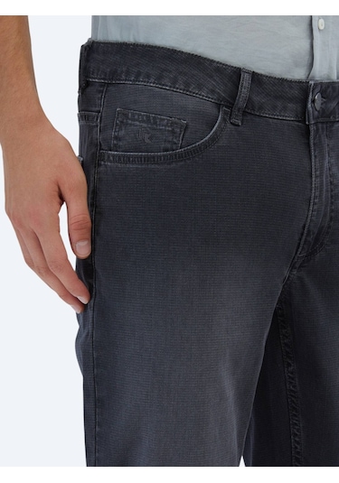 Kip Antrasit Slim Fit Denim Pamuk Karışımlı Pantolon Antrasit