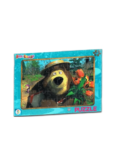 Maşa Ile Koca Ayı Frame Puzzle/Yapboz (48 Parça)