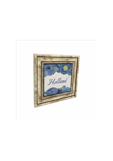 Amsterdam Görseli Baskılı Taş Tablo 25x25 516