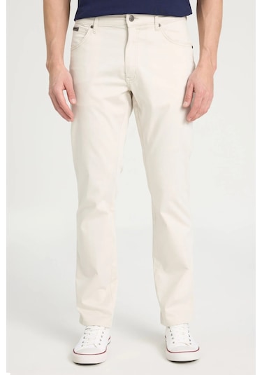 Wrangler Texas Slim Erkek Denim Pantolon Krem
