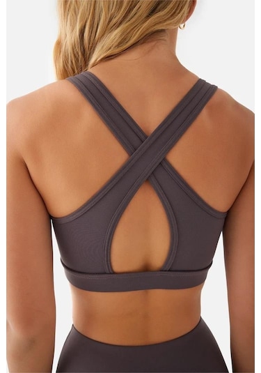 Markahit Superstacy Anna Orta Destekli Spor Bra Ss3801 Mürdüm
