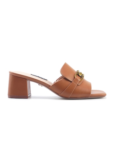 Nine West Garland 5fx Taba Kadın Topuklu Terlik 000000000101928816 Taba