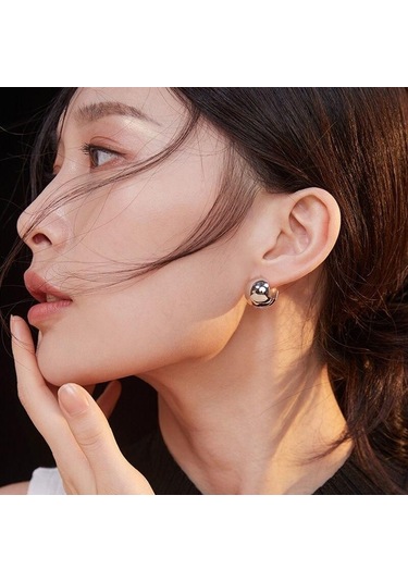 Gümüş Moda Paslanmaz Çelik Altın Renk Küçük Boncuk Küpe Kadınlar İçin Zarif Düğün Parti Gelin Takı Hediye Alerjiyi Önlemek