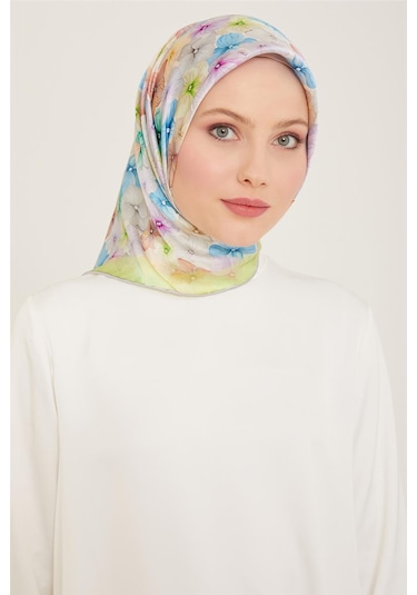 Armine Sura İpek Eşarp 24ya9108 82 - Desenli