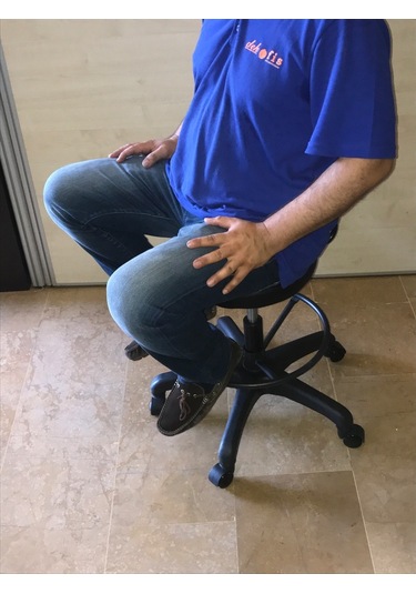 Dekofis Bari Çemberli Arkalıklı Tabure