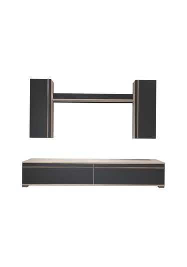 Decoraktiv Eko 7 Mdf Std Tv Ünitesi Tv Sehpası Beyaz - Antrasit