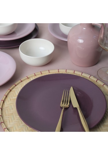 Keramika Purple Mix Yemek Takımı 18 Parça 6 Kişilik 031-451-498