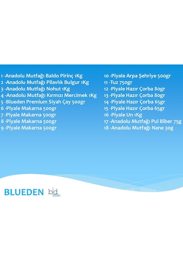 Blueden Ramazan Erzak Kolisi 18'li No: 14