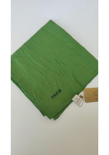 Yeşil Aker Bambu Kraş Eşarp Yeşil