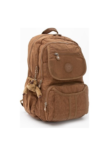 Ultra Hafif Çok Cepli Su Geçirmez Sırt Çantası Unisex Taba Model: 571-2e - Taba