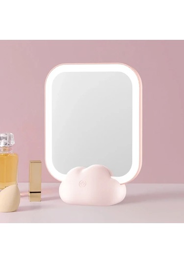 Led Işıklı Taşınabilir Makyaj Aynası - 1 Adet Çok Renkli
