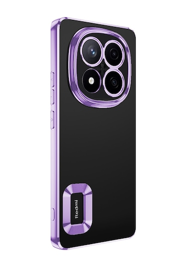 Noktaks - Xiaomi Uyumlu Xiaomi Redmi Note 14 Pro 4g - Kılıf Kamera Korumalı Logo Gösteren Koruyucu Omega Kapak - Sierra Mavi T37166 Sierra Mavi