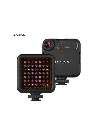 Andoer Ir49s Mini Ir Video Kamera Gece Görüş Işığı Siyah Siyah