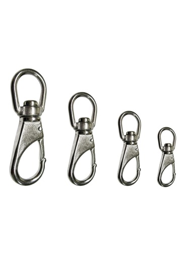 2'li Fırdöndülü Karabina. 24mm. Paslanmaz. No:3 7/8"