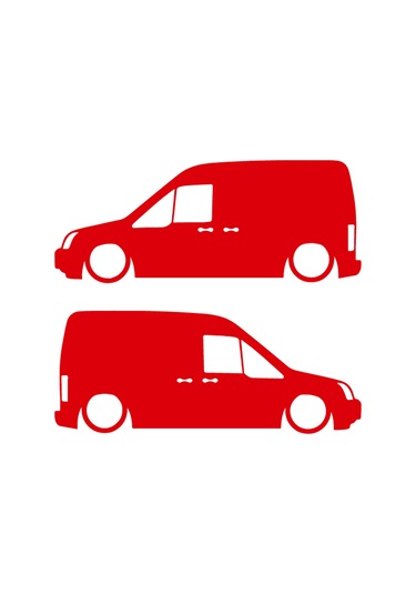 Connect Gölge Sticker - Kelebek Cam Sticker - Oto Sticker - Araba Sticker - 15cm X 6cm - Kırmızı