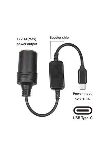 Pazly Yuvası Yüksek Type-c Suofeng Şarj Güçlü Dönüştürücü Dayanımlı Çakmak Araç Aleti 12w - Mr