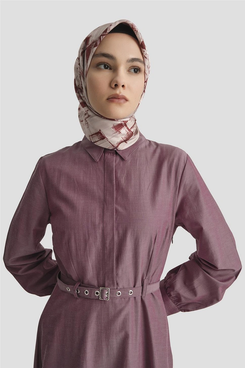 Armine Elbise 25yd9178 Bordo Bordo