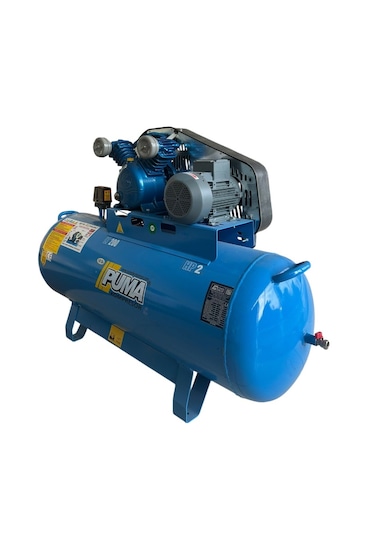 Puma PE30/200-2 8 Bar 380 V 2 Hp 2 Piston 200 L Döküm Kafa Yağlı Kompresör
