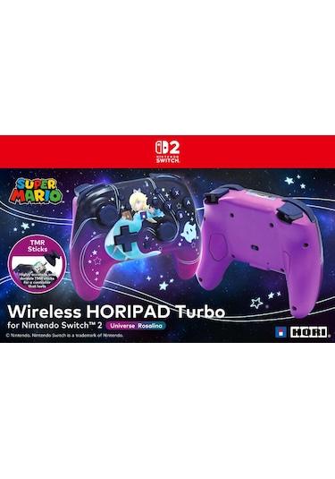 Nintendo Switch 2 HorApple iPad Uyumlu  Turbo Kablosuz Oyun Kolu Rosalina Universe Pro Controller