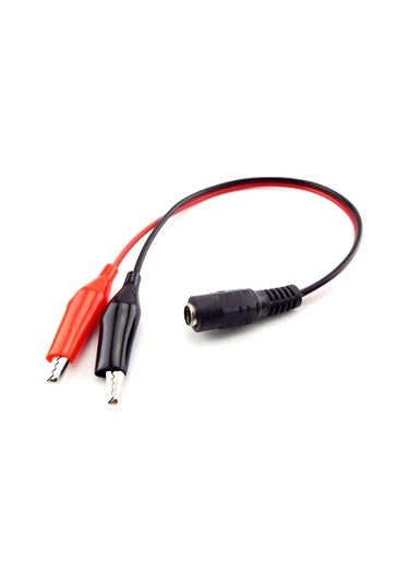 5.5x2.5mm Dişi To Krokodil Çevirici 25cm Kablo