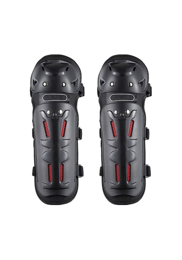 Kangvka Hallow Motosiklet Diz Ve Dirsek Koruyucu Seti - Siyah, 4 Parça, Darbeye Dayanıklı, Ayarlanabilir Kanca, Antibakteriyel Saklama Çantası Siyah