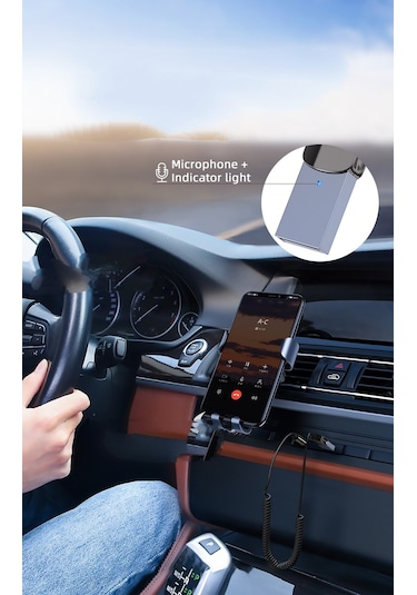 Essager Aux Bluetooth Mikrofonlu 3.5mm 5.0 Verici Araç Kiti