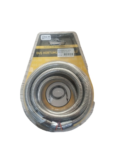 Koç-Su 2 Metre Spiral Çelik Örgülü Duş Hortumu Vakumlu Paket