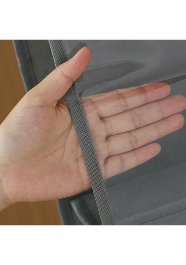 Çanta Saklama Düzenleyici Dolap İçi Çanta Askısı 10 Gözlü Şeffaf Pembe