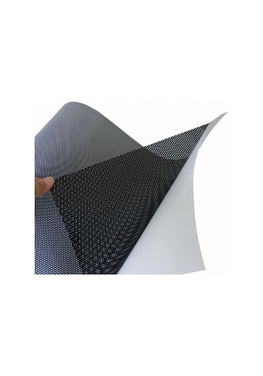 Hakel_Reklam Özel Baskı Siyah Delikli Folyo 127Cm X 1M Siyah Delikli Cam Filmi