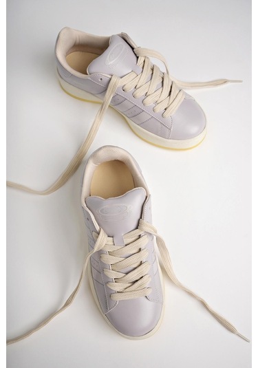 Muggo Kampus Garantili Kadın Ortopedik Günlük Bağcıklı Yürüyüş Koşu Sneaker Spor Ayakkabı 001