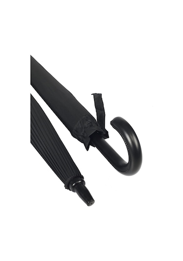 Marlux Baston 24 Fiber Tel Hakiki Deri Saplı Ultra Premium Protokol Şemsiye M21mar1024r001 - Siyah