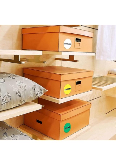 2 İnç Yuvarlak Renkli Kodlama Etiketleri 10 Çeşitli Renk Daire Nokta Etiketleri Kendinden Yapışkanlı Renkli Düz C Çok Renkli